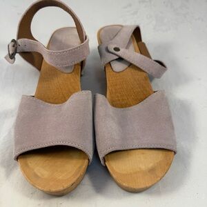 Sanita Menna Danish Clog Sandals Suede, Purple/Gray (Syringa) suede, comfort